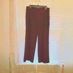 EUC wool blend silk lined womens pants, burgundy, Chadwicks of Boston, sz 8, $39